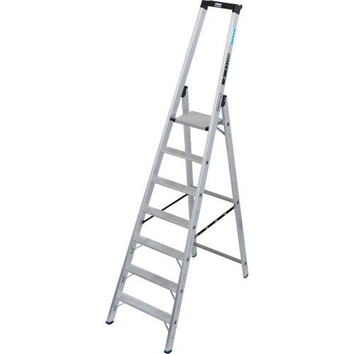KRAUSE, Schwerlast-Stehleiter, einseitig begehbar, bis 225 kg, 7 Stufen inkl. Plattform KRAUSE