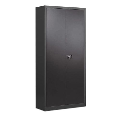 Bisley, Bisley Flügeltürenschrank Universal Schwarz 914 x 400 x 1.806 mm