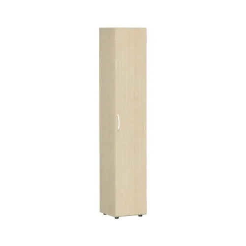 undefined, Aktenschrank, 6 Ordnerhöhen, 5 Böden, Tür rechts oder links, B 400 x T 400 x H 2160 mm, Ahorn