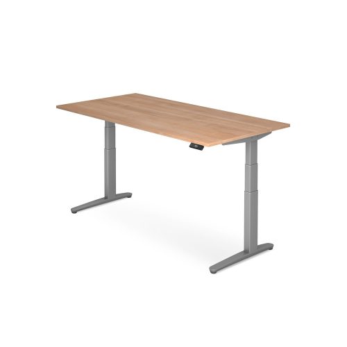 LIVIQUE, Schreibtisch Office Braun Holz 180 cm - Farbe: Nussbaum Dekor - Material: Holzwerkstoff - Schreibtisch