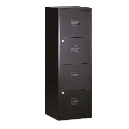 Bisley, Hängeregistraturschrank PFA, 4 Schübe, schwarz BISLEY