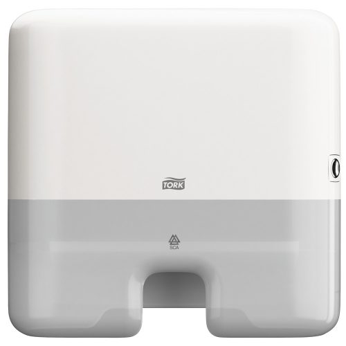 Tork, Tork Xpress Mini Handtuchspender H2 für Multifold Papierhandtücher, Einzeltuchentnahme, Weiß, 552100