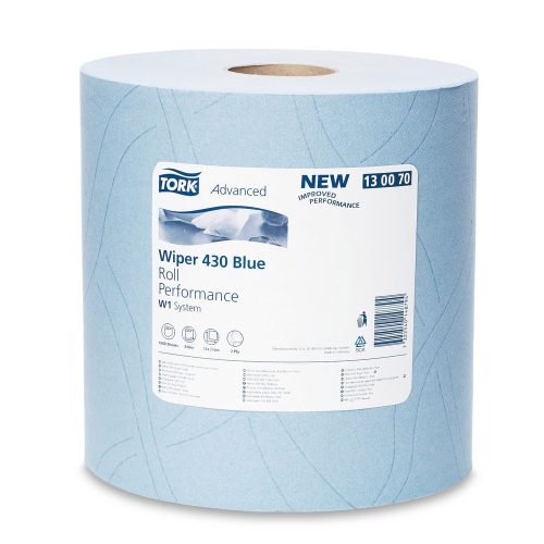 Tork, Tork Wischtuchrolle 1000 Blatt 2-lagig W1 Blau