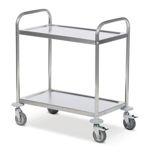 Kongamek Servierwagen Edelstahl, 2 Böden à 825 x 500 mm