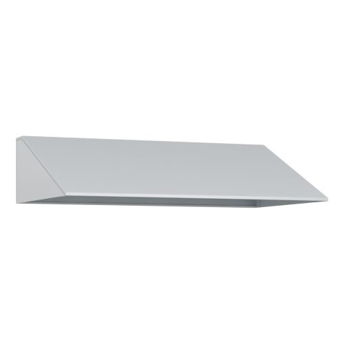 kaiserkraft, kaiserkraft Schrägdachaufsatz, HxT 230 x 500 mm, Stahl, B 3 x 300 mm, lichtgrau