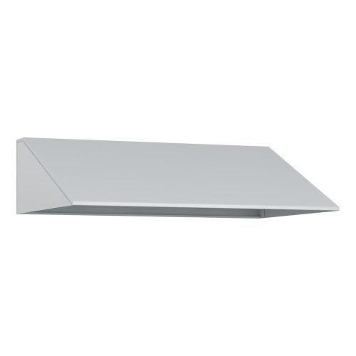 kaiserkraft, kaiserkraft Schrägdachaufsatz, HxT 230 x 500 mm, Stahl, B 2 x 400 mm, lichtgrau