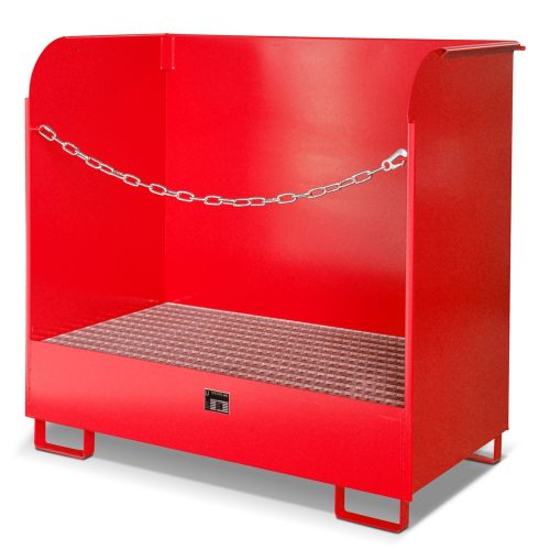 Bauer® Gefahrstoff-Depot für den Innenbereich, Spritzschutzwände, lackiert, feuerrot