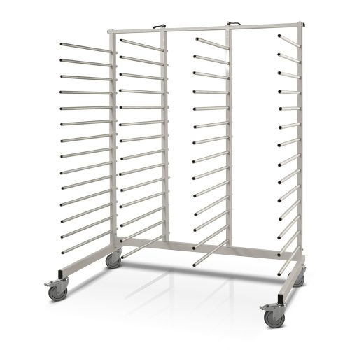 KONGAMEK, Tragarmwagen Cira, einseitig, 14 Fächer, Fachtiefe 650 mm, Mittelstreben seitlich verstellbar Kongamek