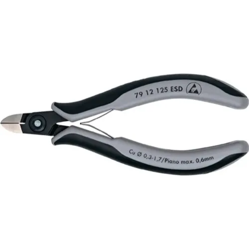 Knipex, Knipex 79 12 125 ESD ESD Seitenschneider mit Facette 125 mm