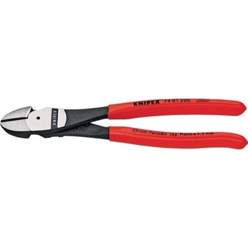 Knipex, Knipex 74 01 250 Werkstatt Kraft-Seitenschneider mit Facette 250 mm