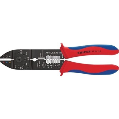 Knipex, Knipex 97 21 215 Crimpzange Isolierte Kabelschuhe, Isolierte Steckverbinder 0.75 bis 6 mm²