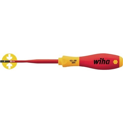 Wiha, VDE Schlitz-Schraubendreher Wiha 3201 slimFix 35501 Klingenbreite: 4.5 mm Klingenlänge: 125 mm