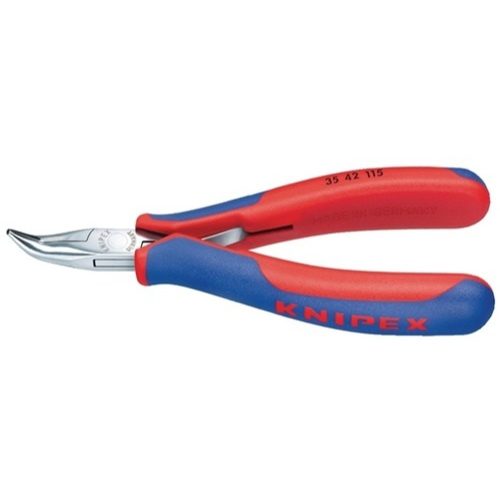 Knipex, Knipex 35 42 115 Elektriker Präzisionszange 45° gebogen 115 mm