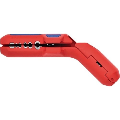 Knipex, Knipex 16 95 01 SB ErgoStrip Kabelentmanteler Geeignet für Rundkabel, Feuchtraumkabel, Datenkabel, Koaxialkabel 4.8 bis