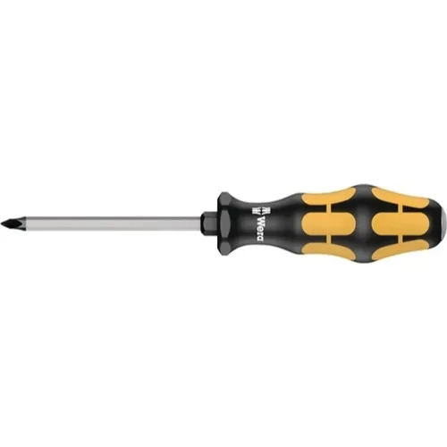 Wera, Wera 918 05017052001 Werkstatt Kreuzschlitz-Schraubendreher PZ 2 Klingenlänge: 100 mm DIN ISO 8764-PZ, DIN 5262