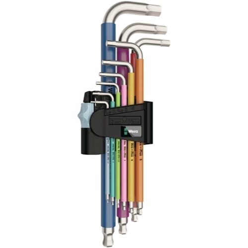Innen-Sechskant Winkelschraubendreher-Set 9teilig Wera Multicolour