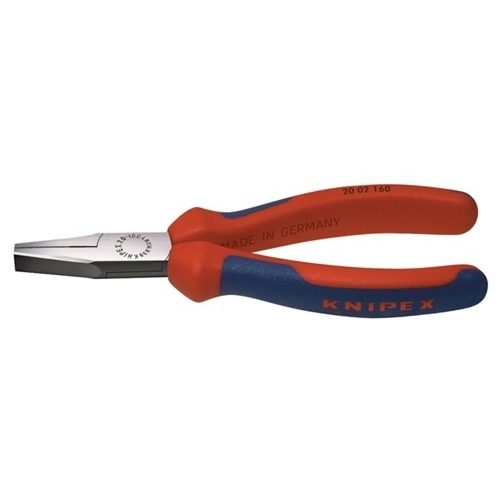 Knipex, Knipex 20 02 160 Werkstatt Flachzange Gerade Chrom-Vanadium Elektrostahl 160 mm