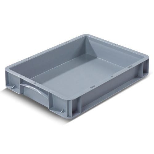kaiserkraft, kaiserkraft Euronorm-Behälter, LxB 400 x 300 mm, Wände und Boden geschlossen, Höhe 70 mm