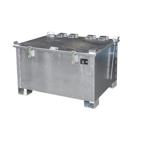 undefined, Lithium-Ionen-Lagerbehälter LIL 280, Stahlblech, abschliessbarer Deckel, 3-fach stapelbar, B 1200 x T 1000 mm