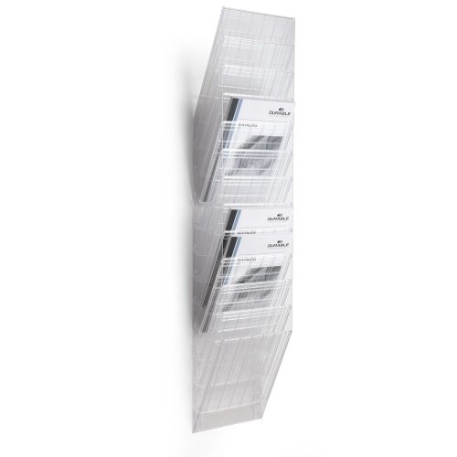 DURABLE, DURABLE Flexiboxx Wandprospekthalter A4 Polystyrol Transparent 24 x 13,5 x 111,5 cm