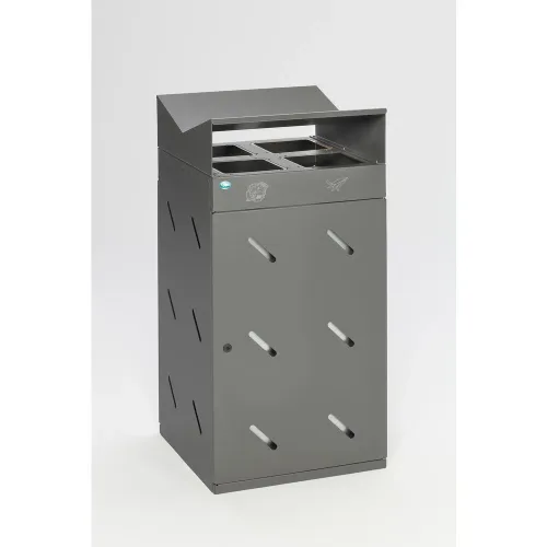 VAR, VAR-Wertstoffsammelstation, 4-fach, eisenglimmer