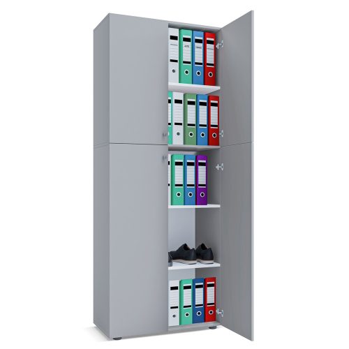 VCM Büroschrank Lona, grau