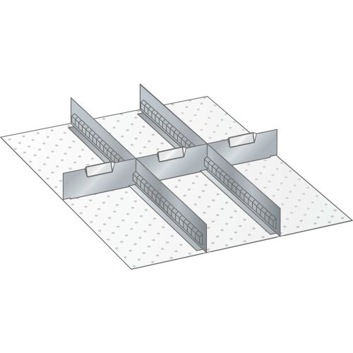 Lista, Trennwand, für Schrankmaße 564 x 725 mm, für Schubladenhöhe 100 mm LISTA
