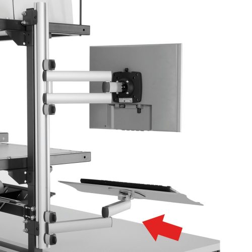 Rocholz, Rocholz Tastatur- und Mausablage mit Gelenkarm System Flex, höhenverstellbar