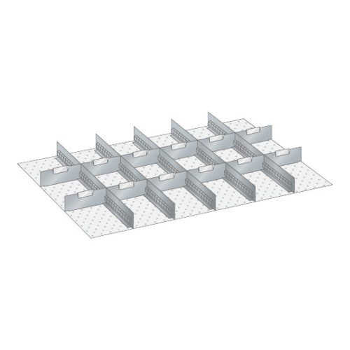 Lista, Trennwand, für Schrankmaße 1023 x 725 mm, für Schubladenhöhe 75 mm LISTA