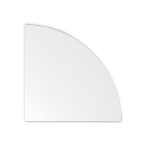 Hammerbacher, Hammerbacher Verkettungsplatte Eckwinkel rund VHE91/5 Serie H Grau 800 x 800 x 680 mm