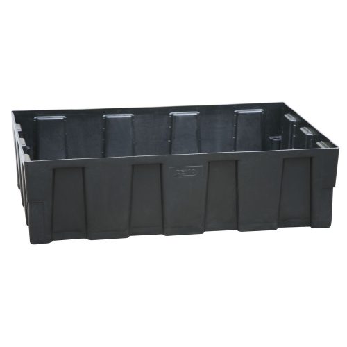 CEMO, EURO-Auffangwanne 250/2 CEMO, Polyethylen, 250 l Auffangvolumen, mit Zulassung, B 1205 x T 805 x H 330, ohne Gitterrost