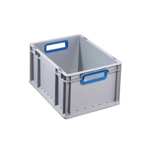 kaiserkraft, kaiserkraft Schwerlast-Euronormbehälter, Volumen 20,7 l, VE 4 Stk, Grifffarbe Blau