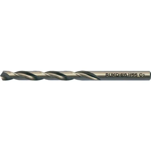 RUKO Spiralbohrer DIN 338 Typ INOX D.5,4mm HSS-Co5 profilgeschl.Zyl.schaft