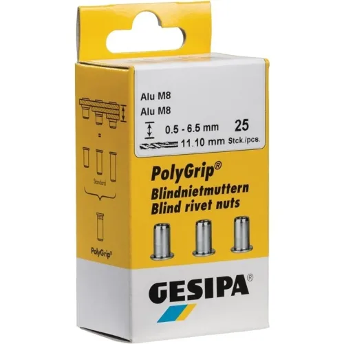 Gesipa, Gesipa 1464842 Blindnietmutter M6 25 St.
