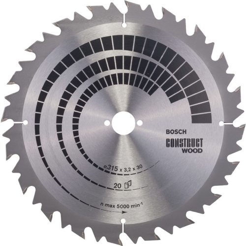 Bosch Accessories, Bosch Accessories Construct Wood 2608640694 Hartmetall Kreissägeblatt 450 x 30 x 3.8 mm Zähneanzahl: 32 1 St.