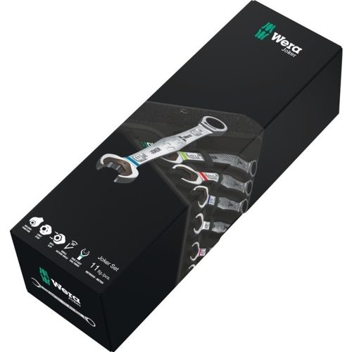 Knarren-Ring-Maulschlüssel-Satz 11teilig 8 - 19 mm Wera Joker 05020013001