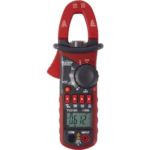 Testboy, Testboy TV 216N Stromzange, Hand-Multimeter digital CAT III 600 V Anzeige (Counts): 6600