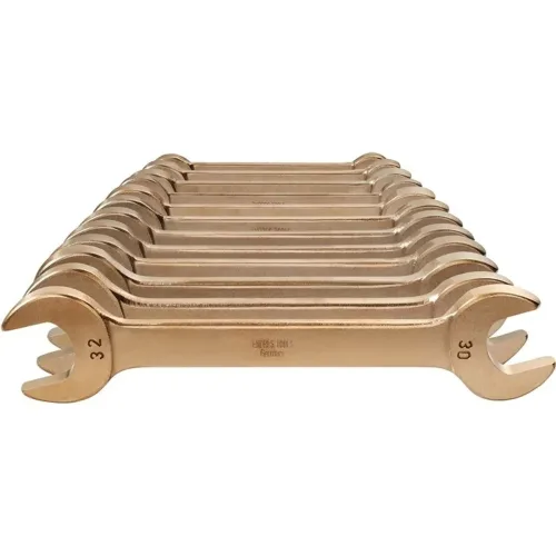 ENDRES TOOLS, Doppelmaulschlüsselsatz 12-tlg.SW6-32mm Aluminium-Mehrstoff-Bronz