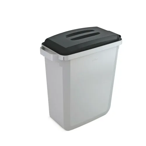 DURABLE Abfall- und Wertstoffbehälter 60 Liter, PP, grau, 1 Stk/VE