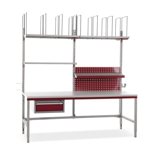 Rocholz, Rocholz Komplettpacktisch Komfort System Flex, 2000 mm, umfangreiches Zubehör