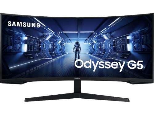 Samsung, Samsung Curved-Gaming-Monitor "Odyssey G5 LC34G55TWWPXEN" 86,02 cm/34 ″ 3440 x 1440 px UWQHD