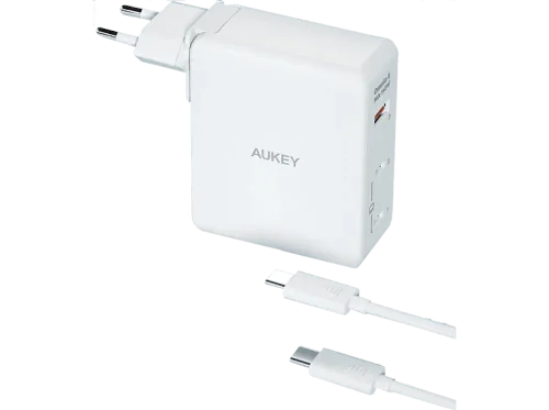 AUKEY, AUKEY OmniaMix II 140W GaN PD PA-B7O WH 3-Port, Wall charger White