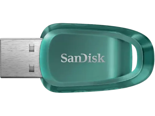 SanDisk, Sandisk USB-Stick "Cruzer Ultra Eco 128GB" (128GB GB USB 3.2 Lesegeschwindigkeit 100 MB/s)