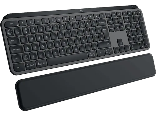 Logitech, Logitech Wireless-Tastatur "MX Keys S Plus CH-Layout mit Handgelenkauflage" ()