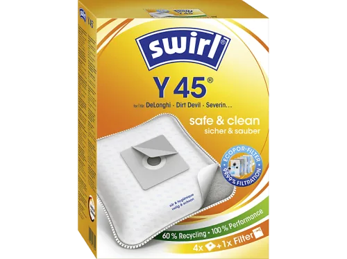 Swirl, Swirl Staubsaugerbeutel "MicroPor Y45 4 Stück"