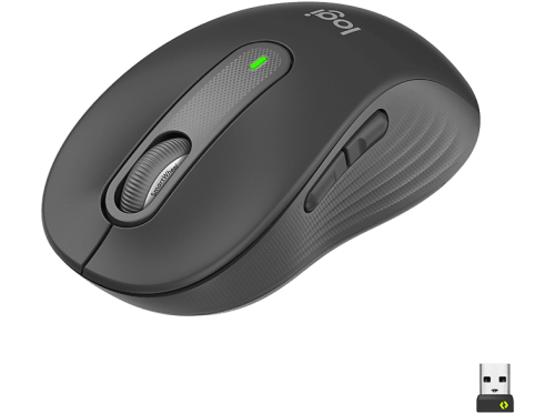 Logitech, Logitech Signature M650 Maus Funk, Bluetooth® Rechtshänder Größe: M Optisch Graphite 5 Tasten 4000 dpi