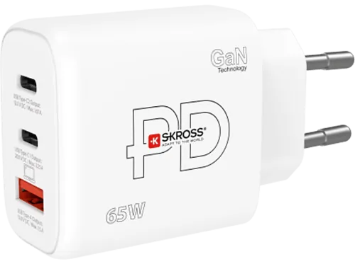 SKROSS, SKROSS Power Charger 65W GaN EU SKCH00116 2x USB C 1x USB A