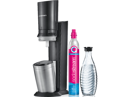 sodastream, sodastream - Crystal blackmetal inkl. 1 Glaskaraffen Quick Connect