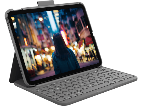 Logitech, Logitech Tablet-Hülle "Slim Folio iPad 45179 (10. Gen.)" Tablet 27,7 cm (10,9 Zoll)