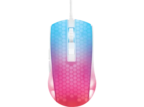 DELTACO, DELTACO Ultralight Gaming Mouse, RGB GAM-144-W Semi-Transparent, WM87,White